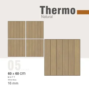 سرامیک صایا برند میلان طرح ترمو نچرال کرم مات سایز 60*60